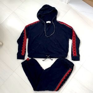 Loungewear matching hoodie and sweatpants